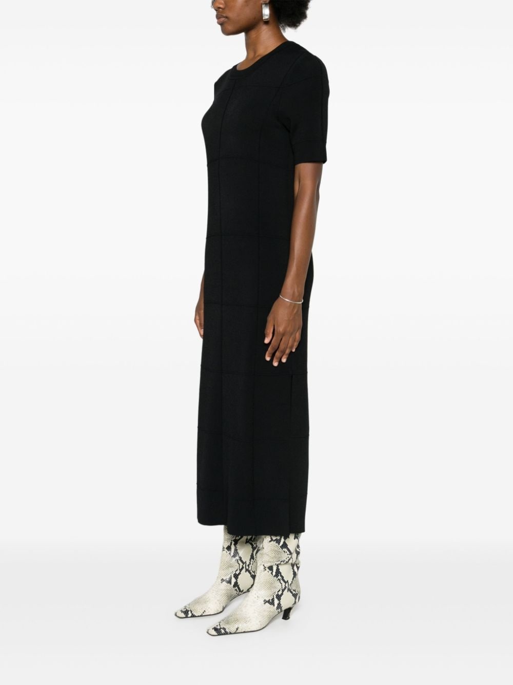 panelled midi dress - 3