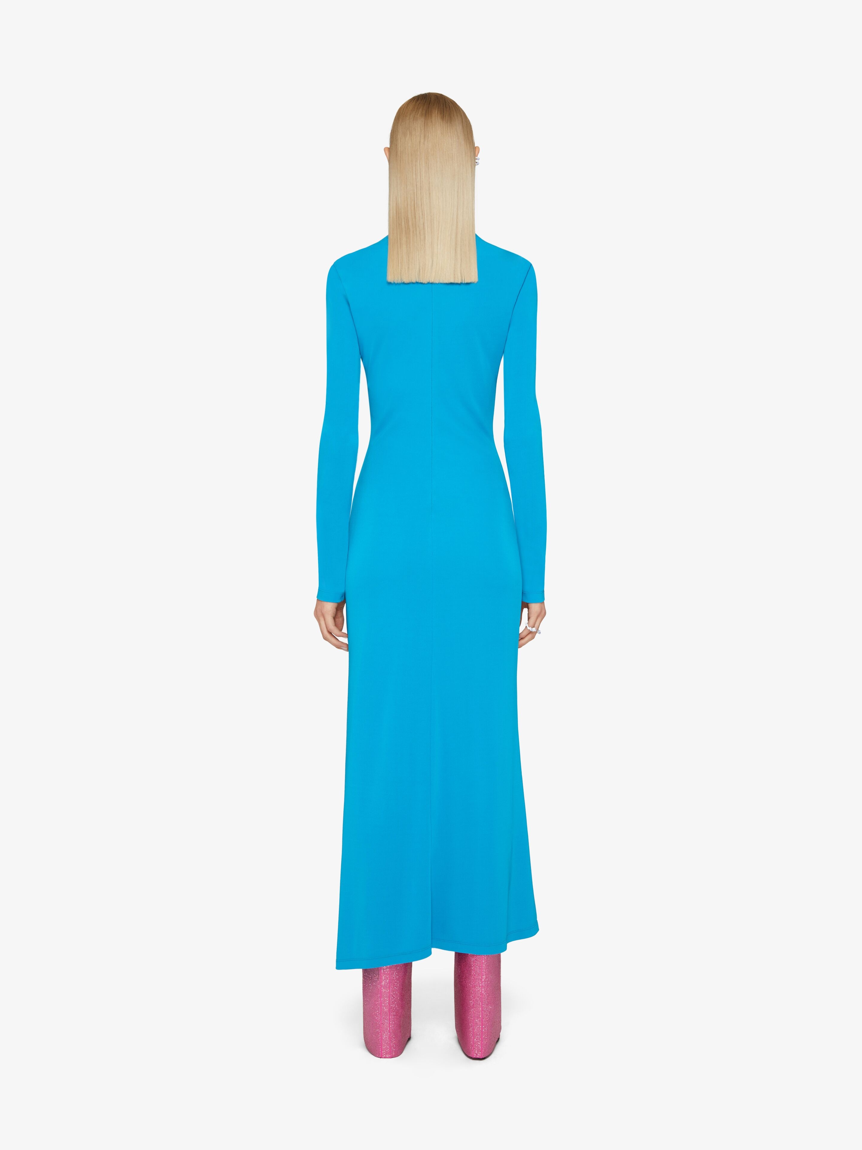 DRAPED DRESS IN CREPE - 4