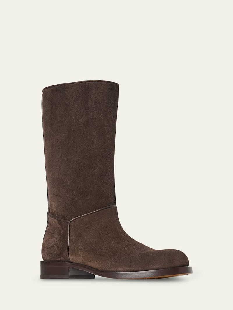 The Row Nobilis Suede Riding Boots outlook