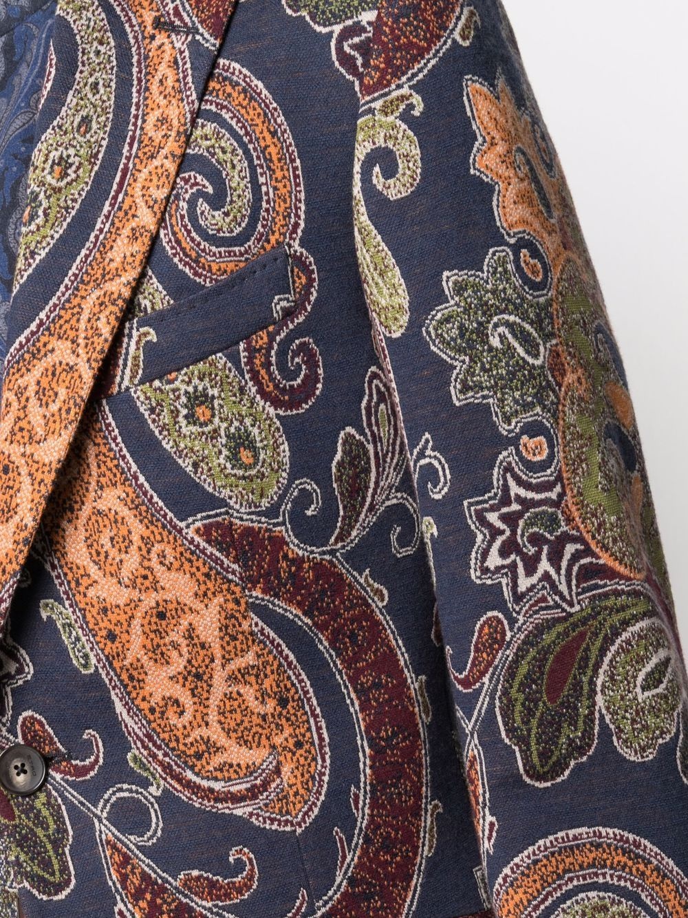 paisley pattern blazer - 5