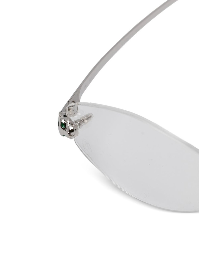 geometric-frame rimless glasses 3