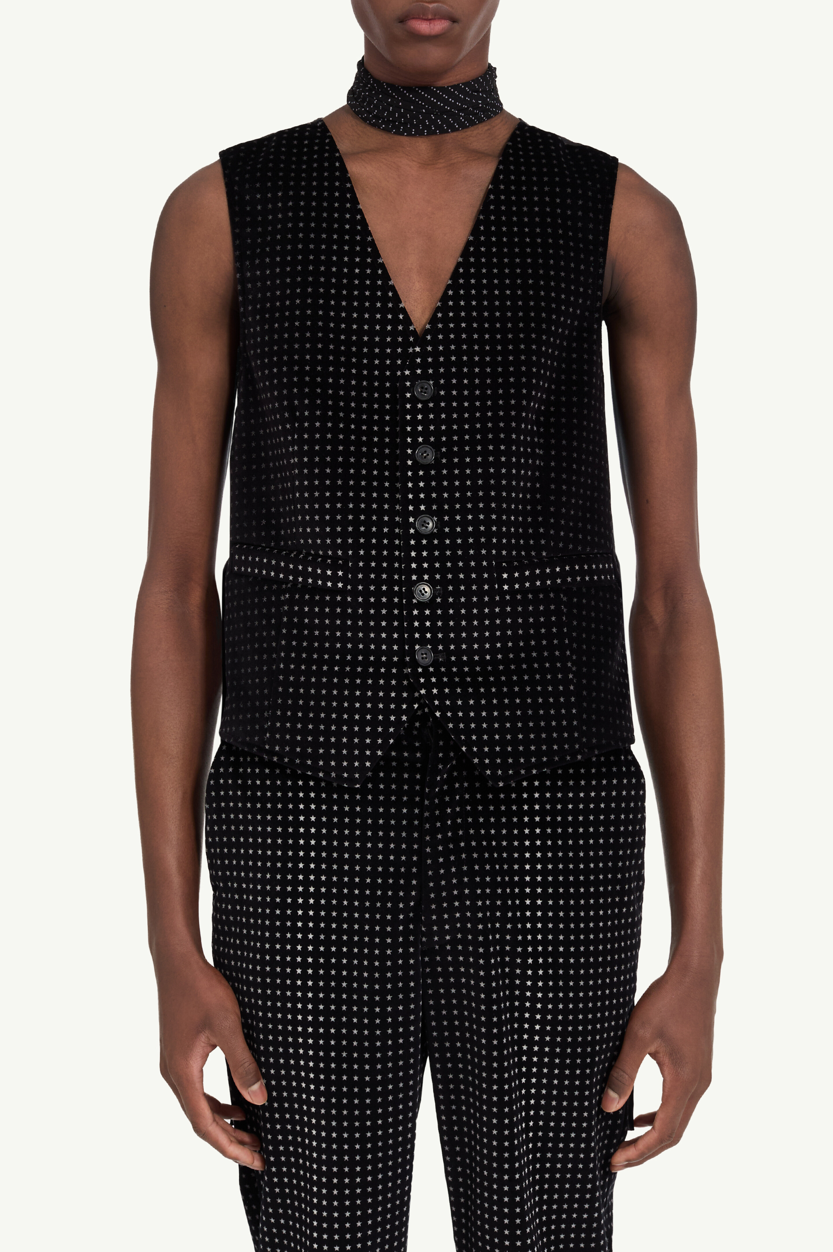 Star velvet waistcoat - 5