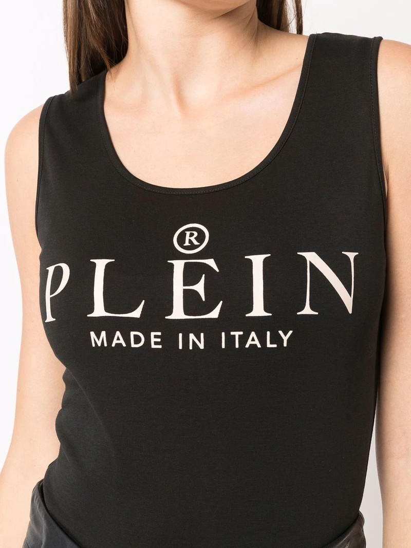 logo-print tank top 5