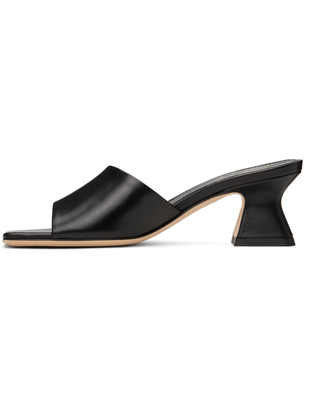 Black Ale Leather Mules - 3