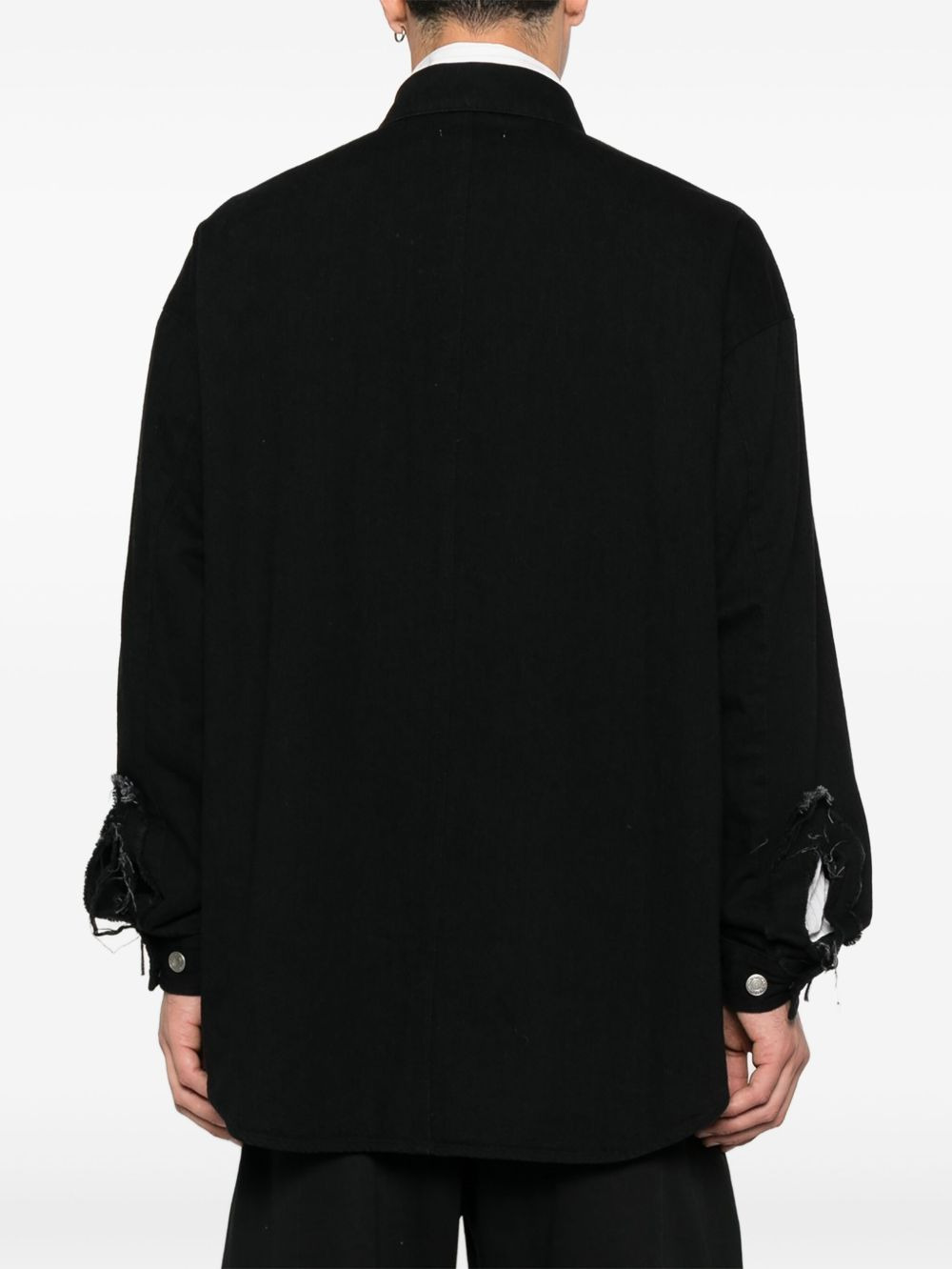 button-fastening shirt - 4