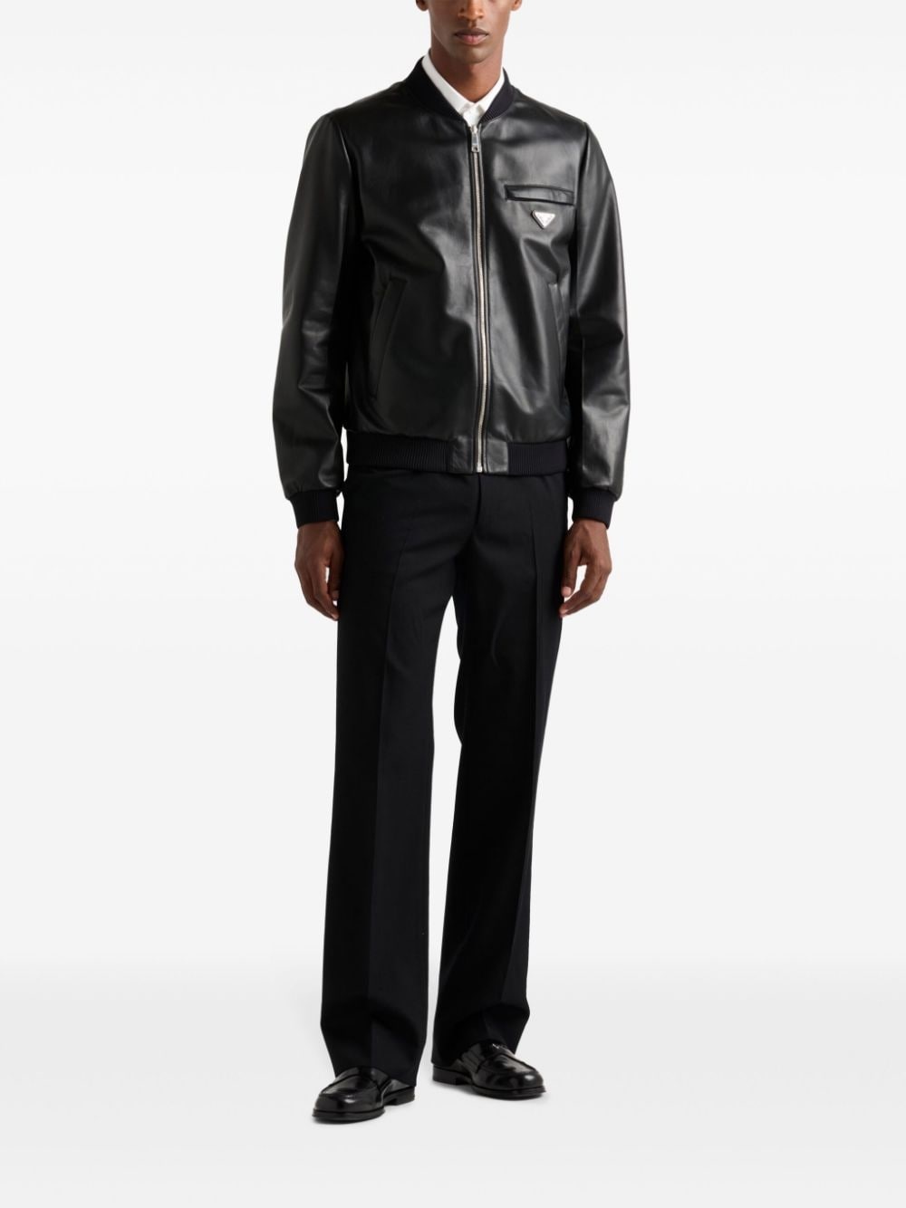 leather bomber jacket - 2
