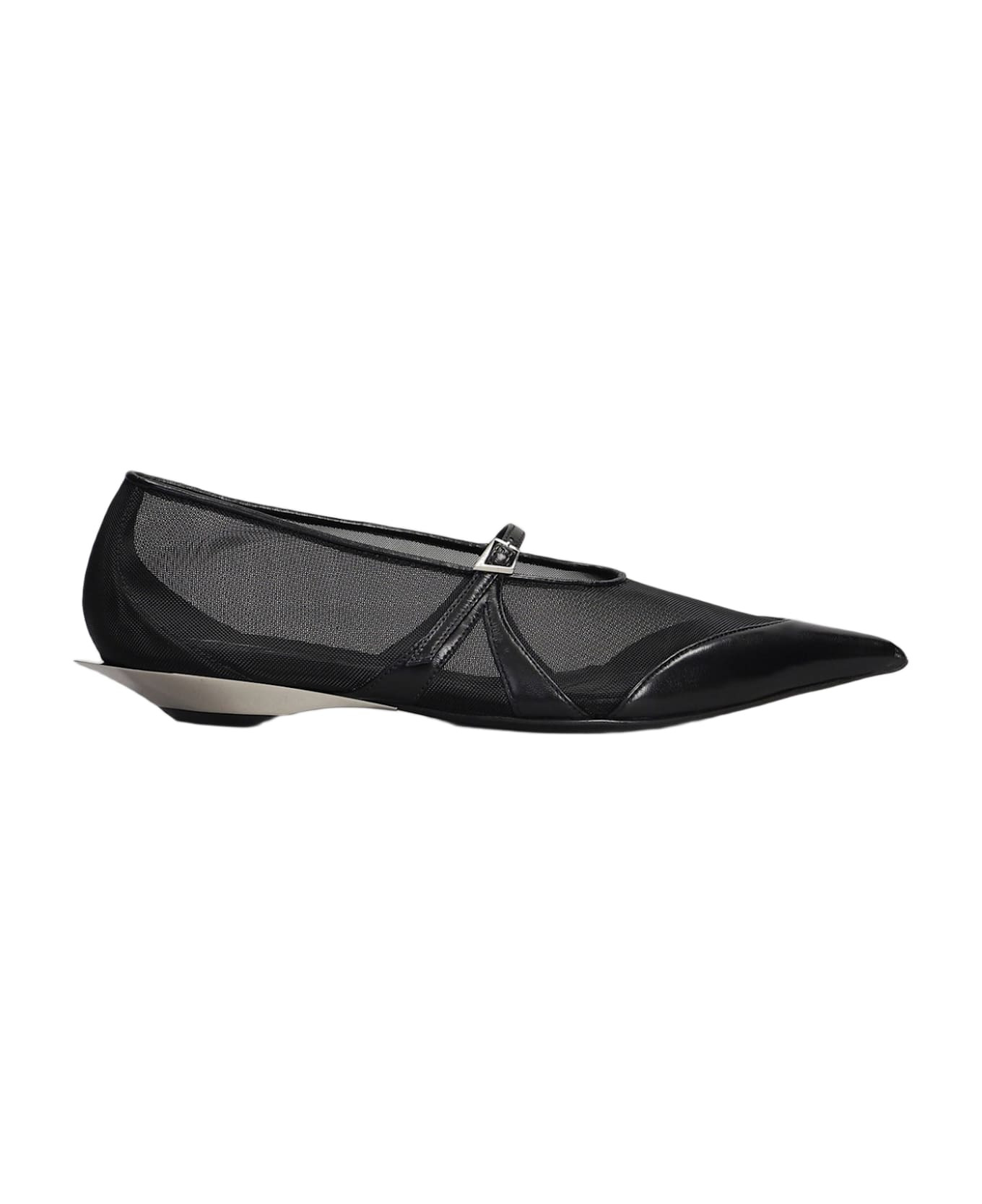 Ballet Flats In Black Polyamide - 1