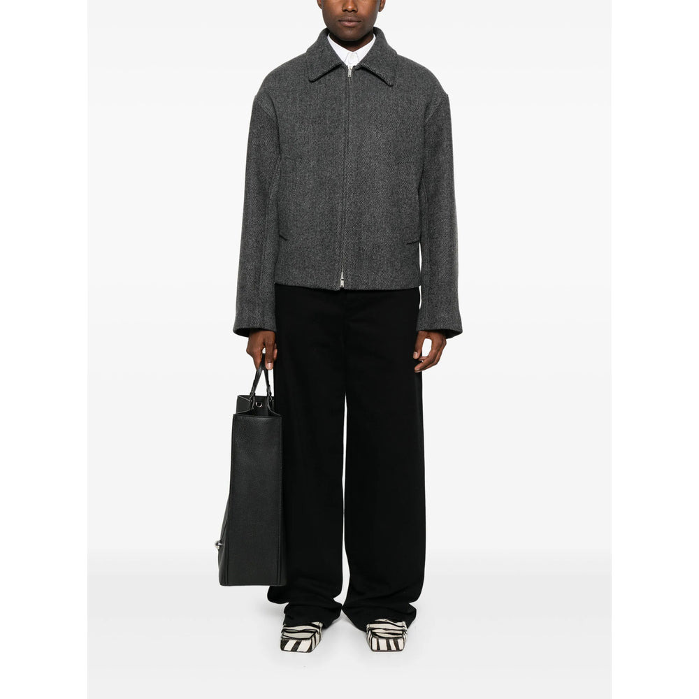 Jil Sander Grey Jackets - Bomber Jackets Men - 5