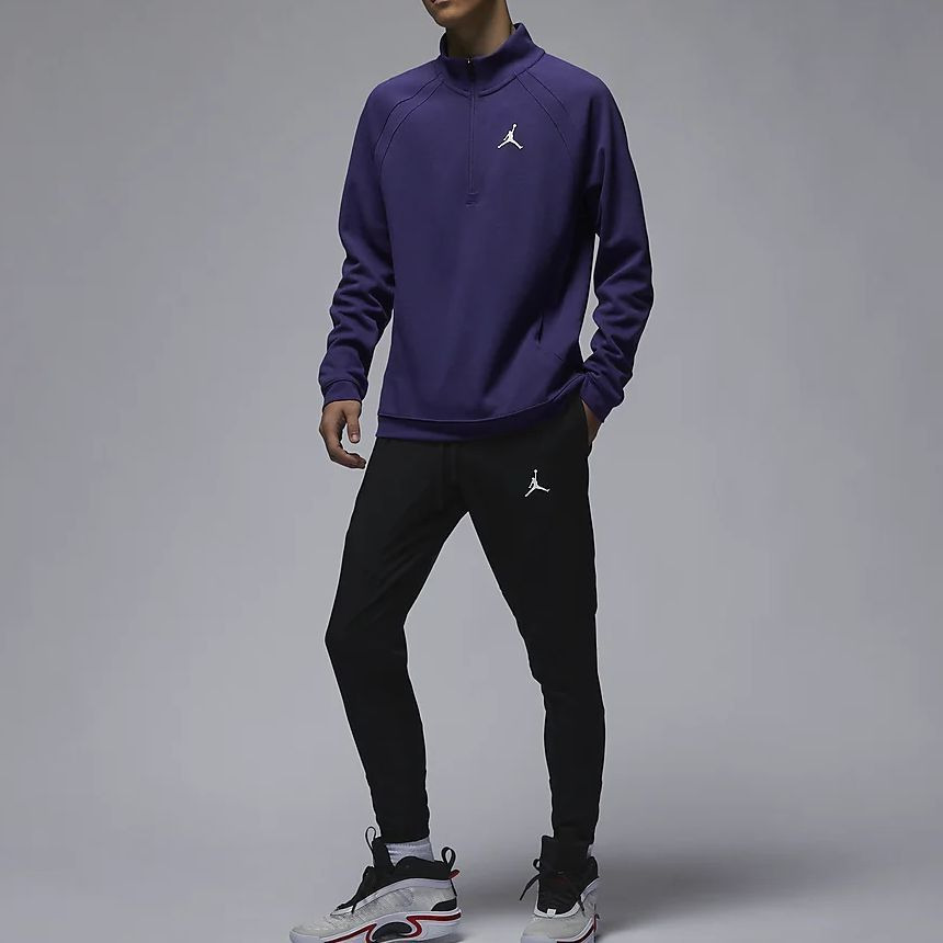 Air Jordan Logo Sweatshirt 'Purple' FB7564-502 - 3