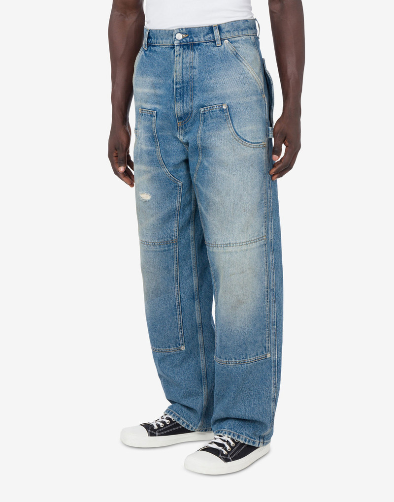 DENIM PANTS LAUREL CROWN LOGO 1