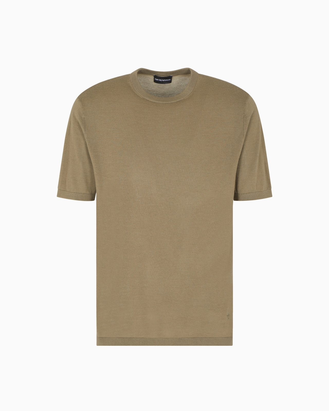 SHORT-SLEEVED JUMPER IN A SEAMLESS PLAIN-KNIT VIRGIN WOOL - 1