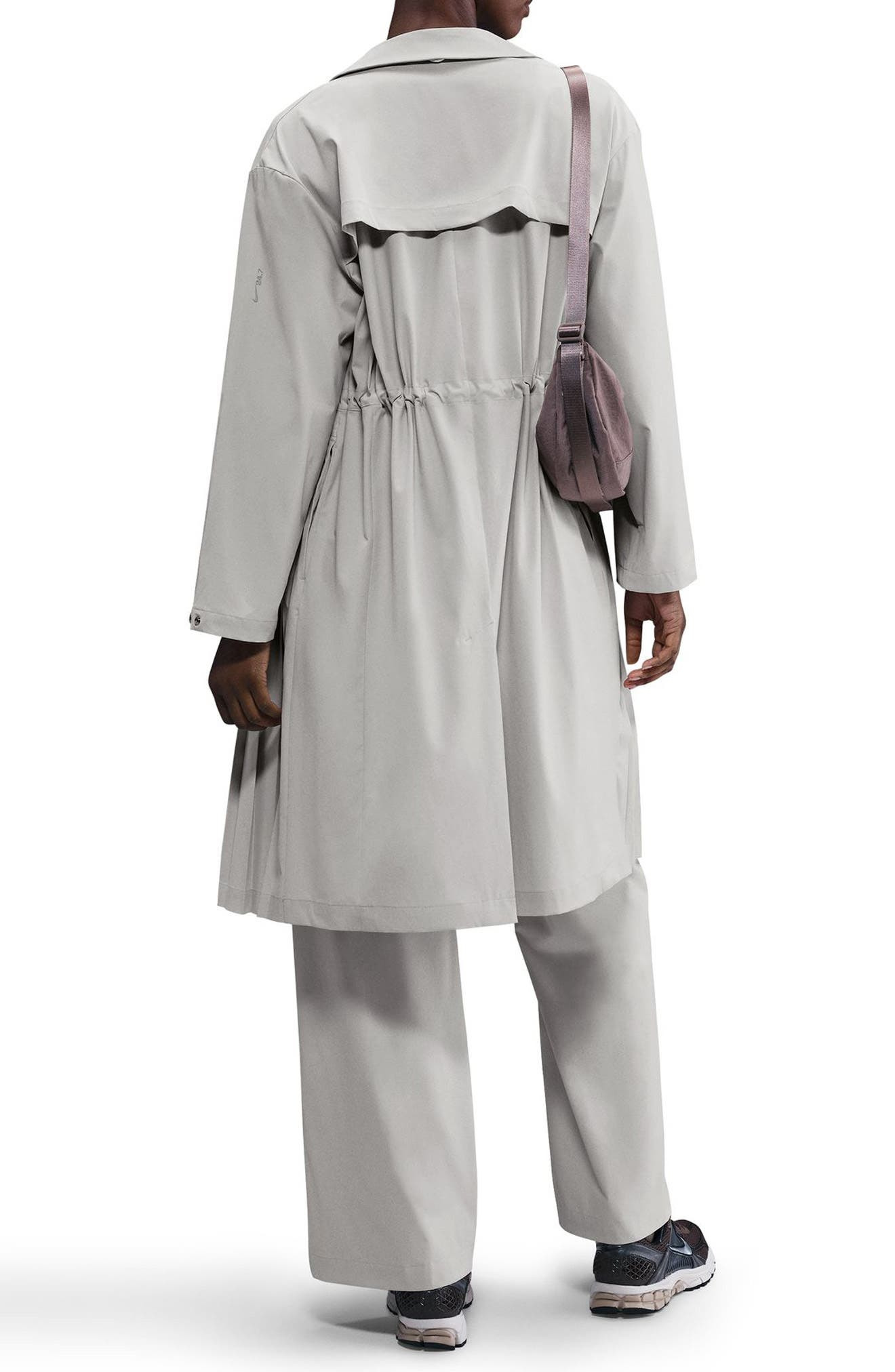 Nike 24.7 PerfectStretch Dri-FIT Trench Coat in Light Orewood Brown Light Iron at Nordstrom - 2