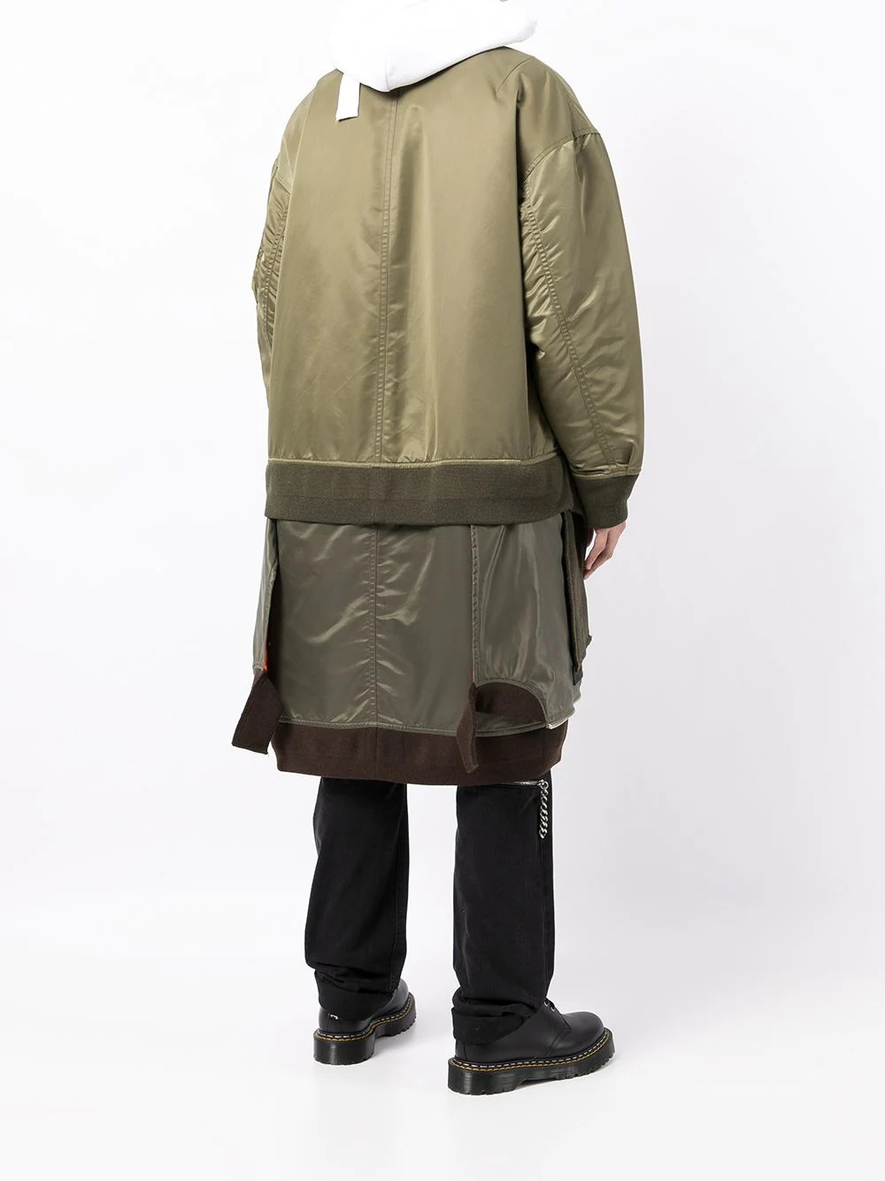 layered padded coat - 4