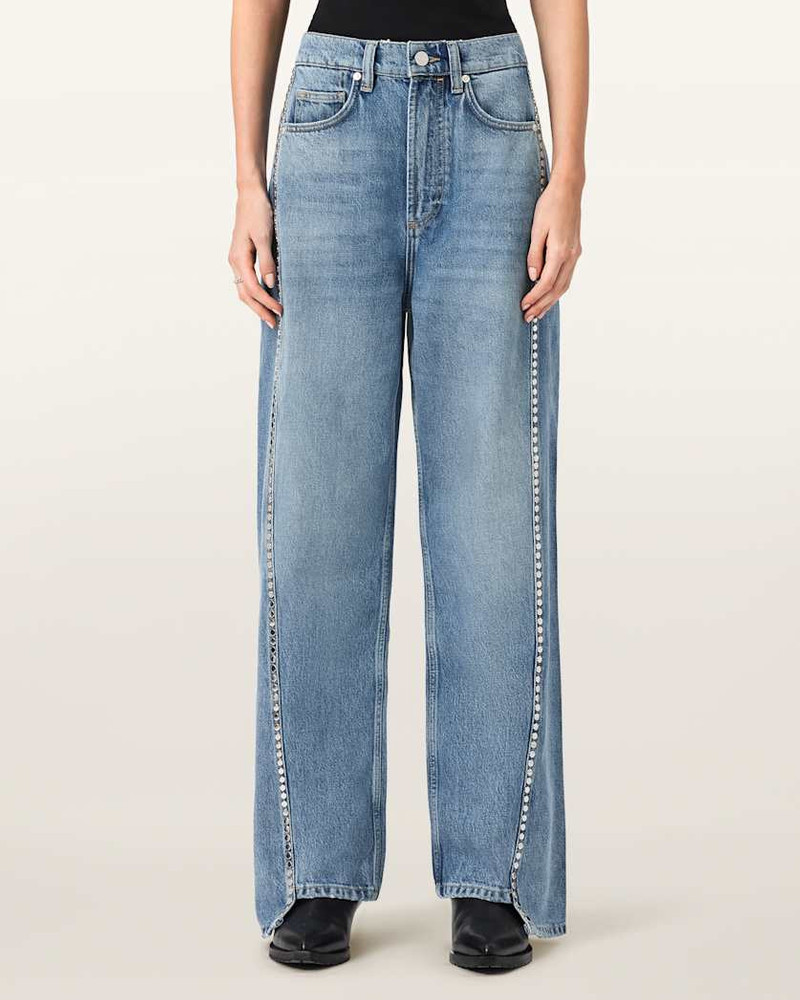 FRANKIE LOOSE FIT STUD DENIM JEANS 3