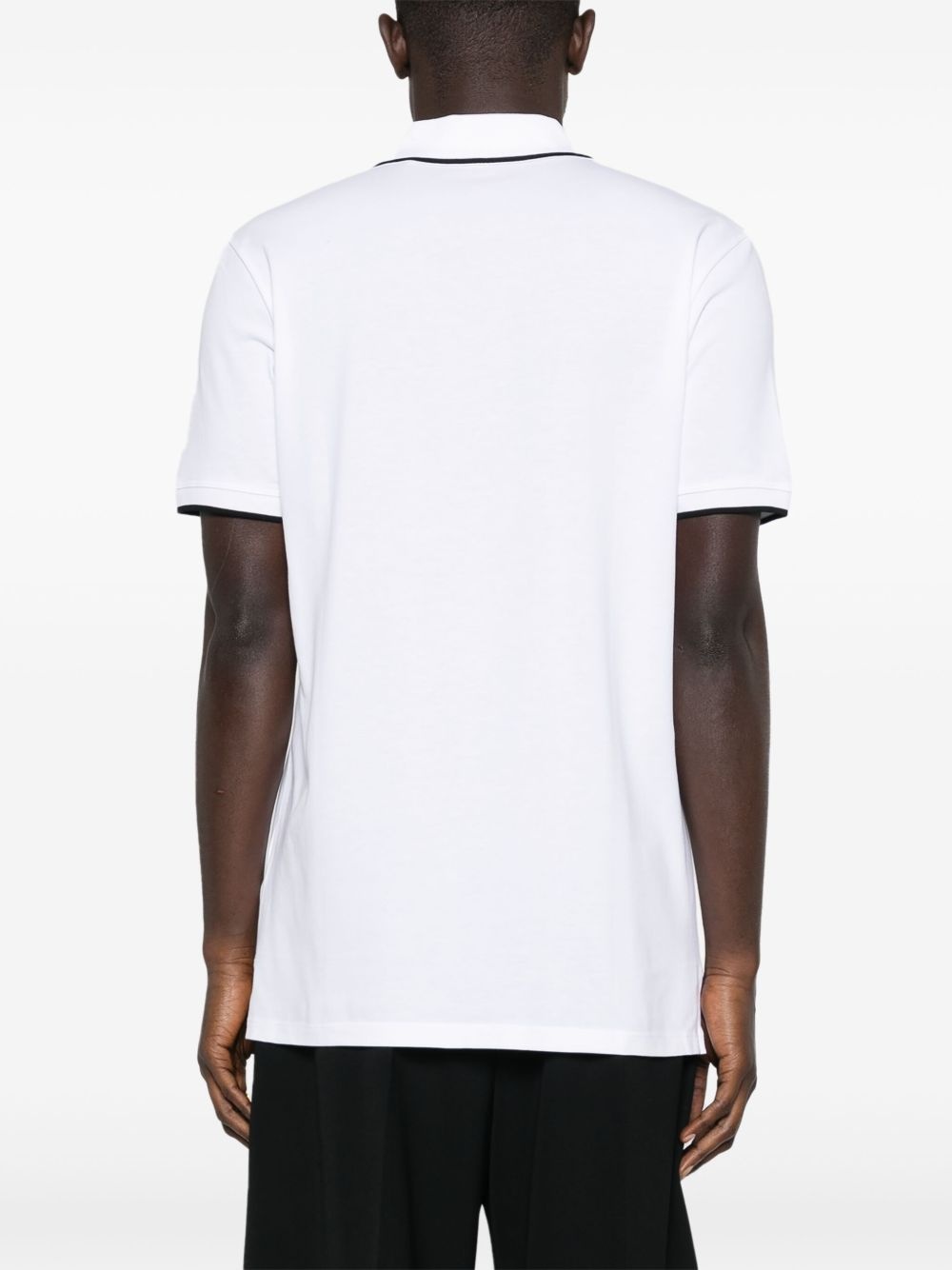 logo-appliqué polo shirt - 4