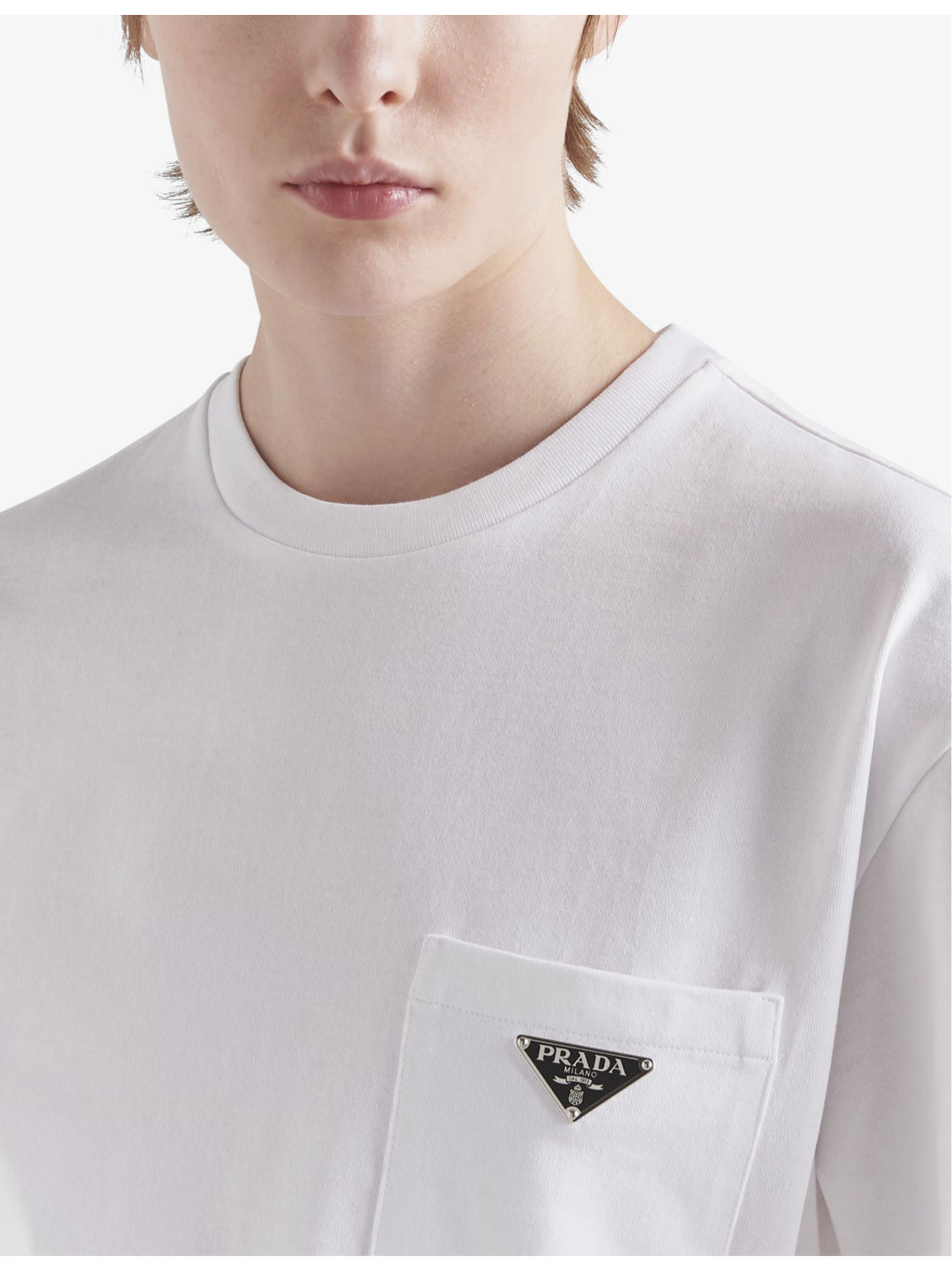 Logo-plaque patch-pocket cotton-jersey T-shirt - 5