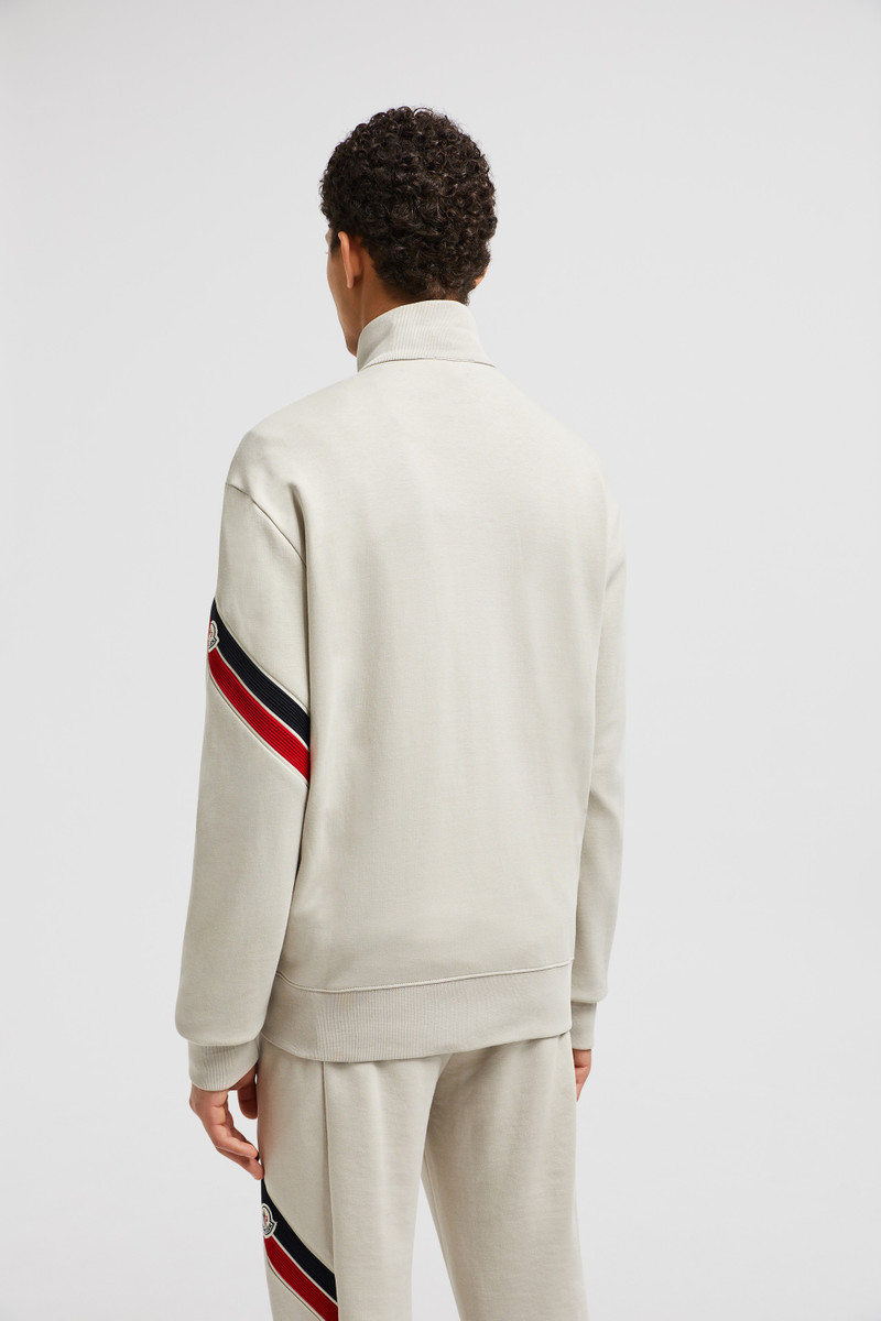 Tricolor 손질 Zip-Up 스웨터 5