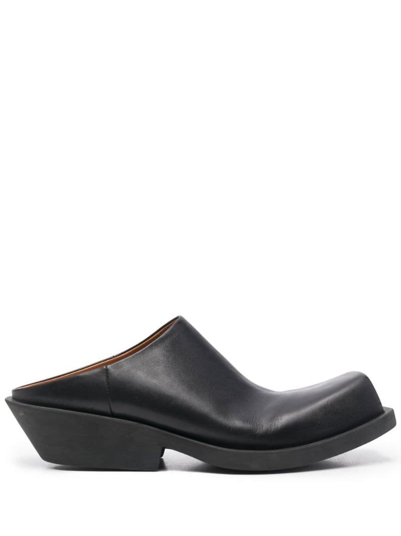 Sabot square-toe clogs - 1