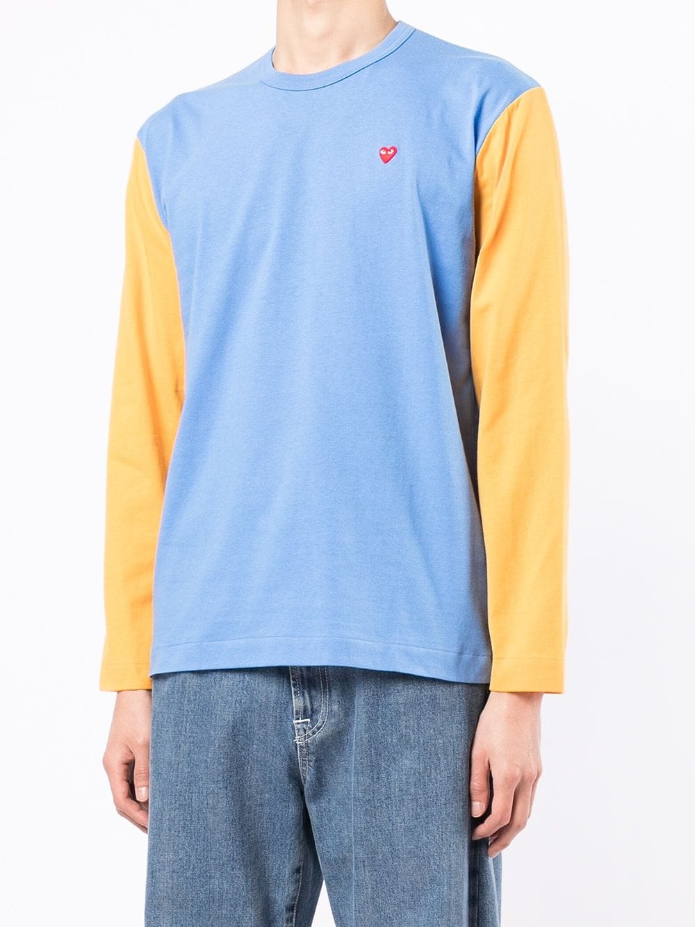 colour-block long-sleeve T-shirt - 3