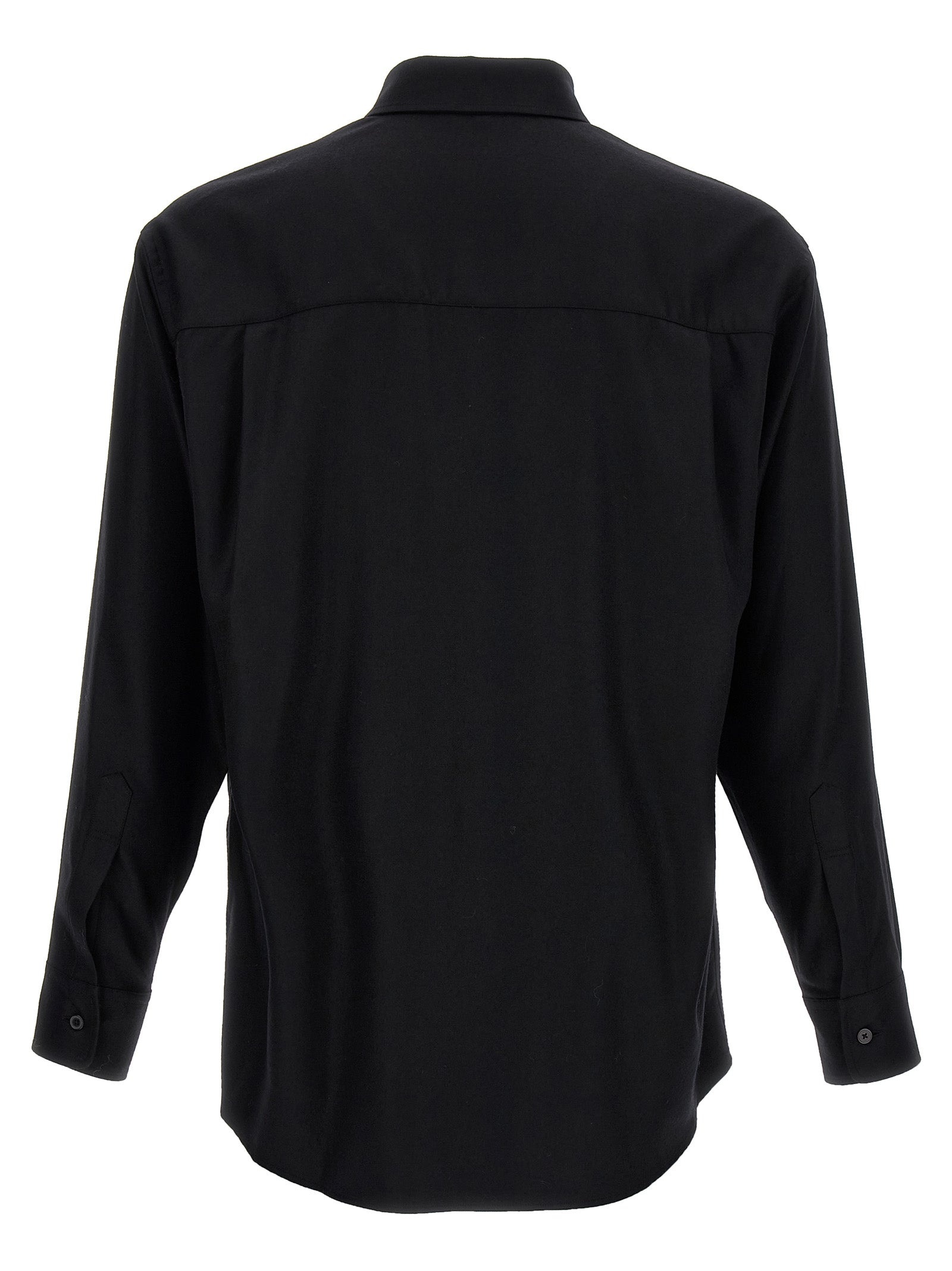 Wool Shirt Shirt, Blouse Black - 2