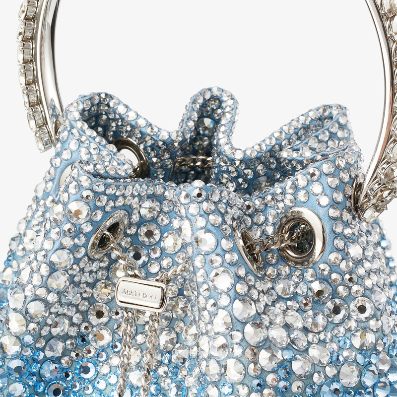 JIMMY CHOO Bon Bon
Peacock Satin Bag with Crystals outlook