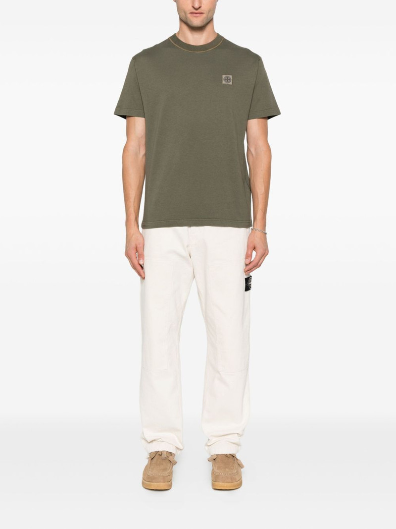 Stone Island Compass-patch cotton T-shirt outlook