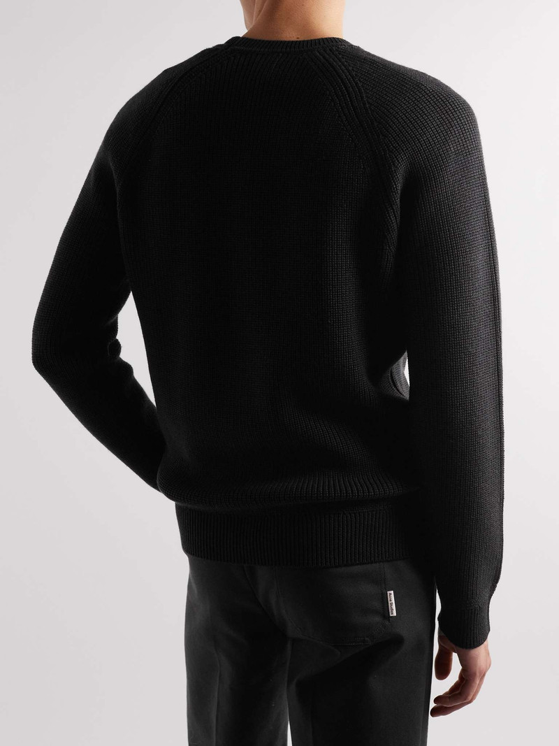 Slim-Fit Ribbed Wool and Silk-Blend Sweater 4