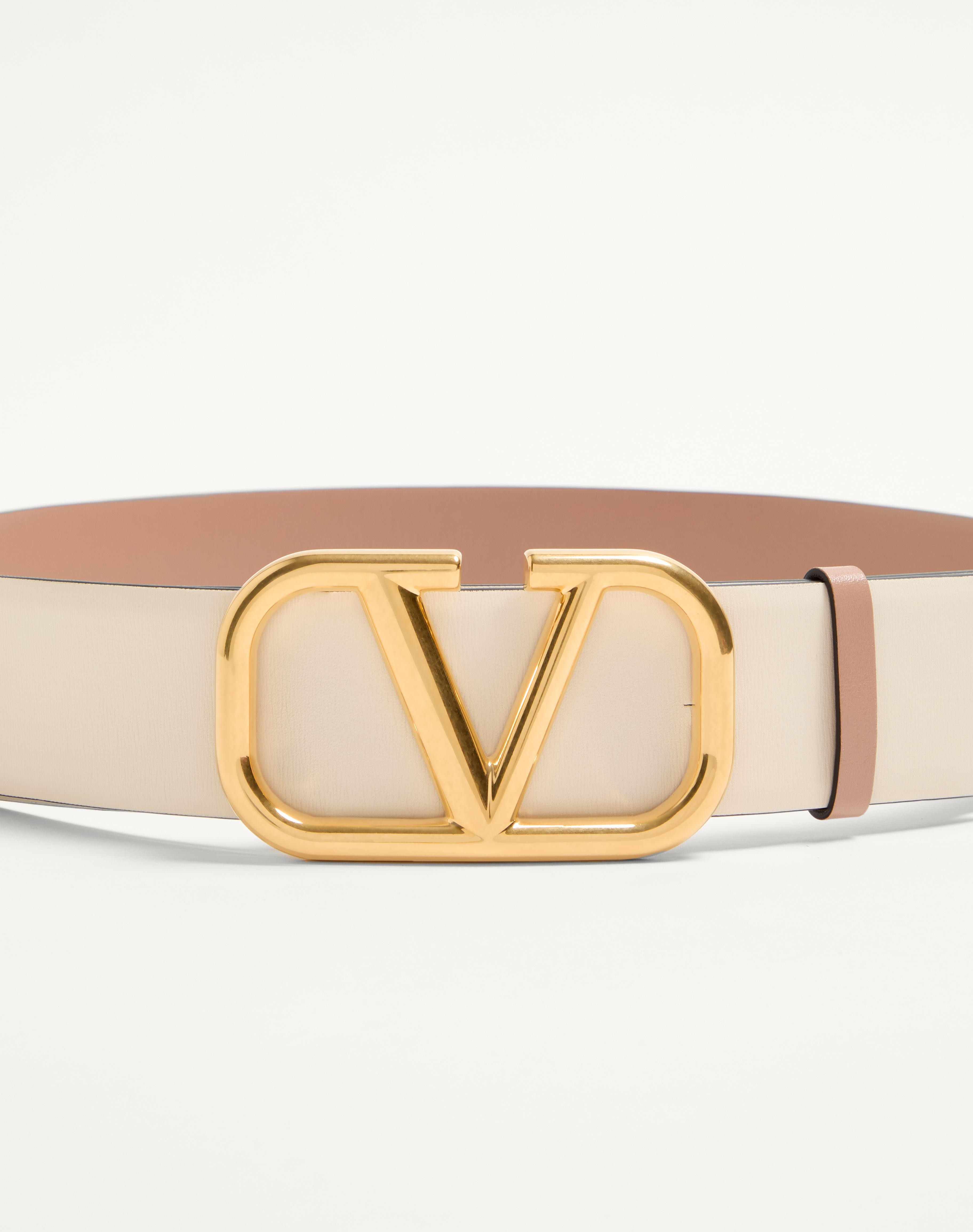 REVERSIBLE VLOGO SIGNATURE BELT IN GLOSSY CALFSKIN 40 MM - 3