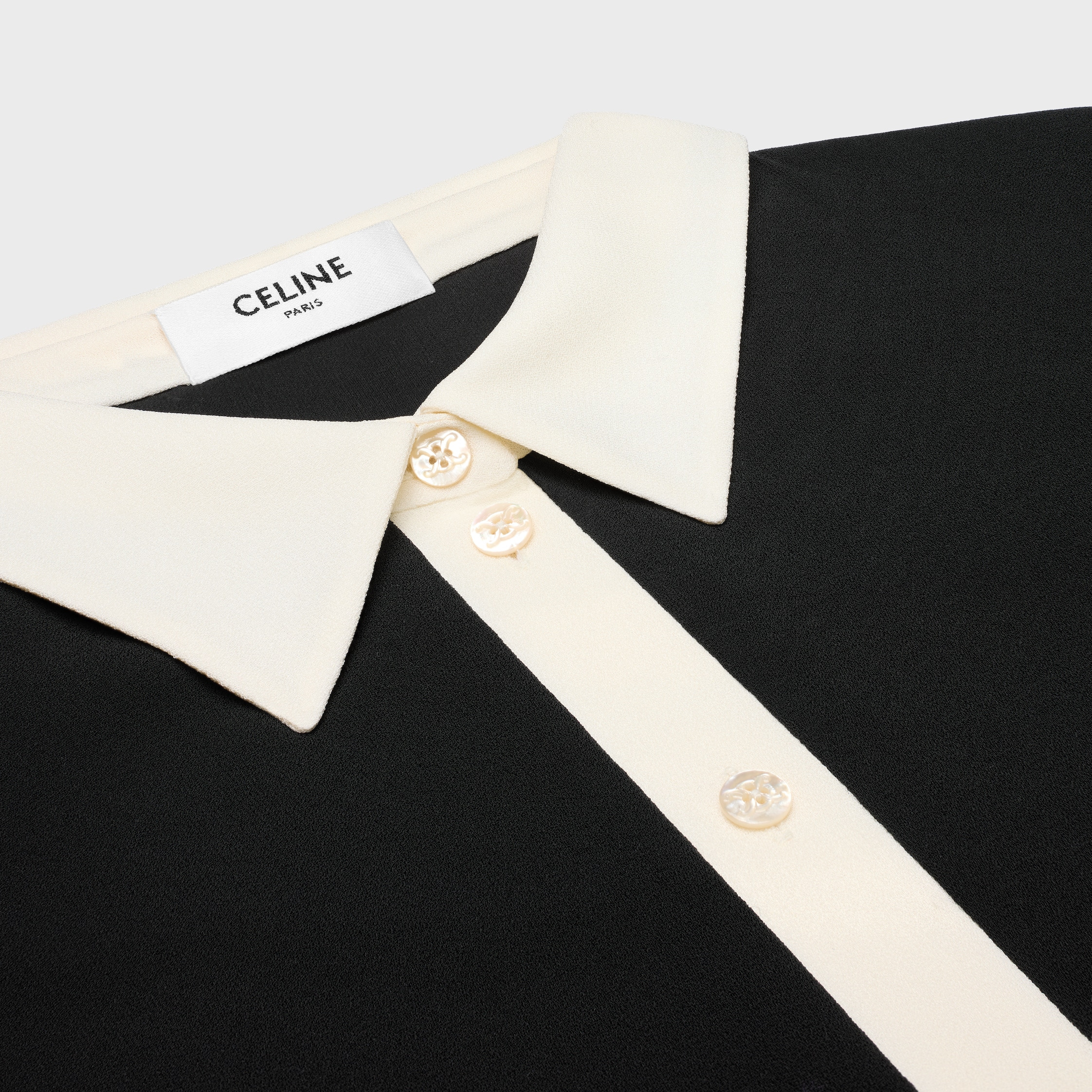 midi polo dress IN viscose georgette - 3