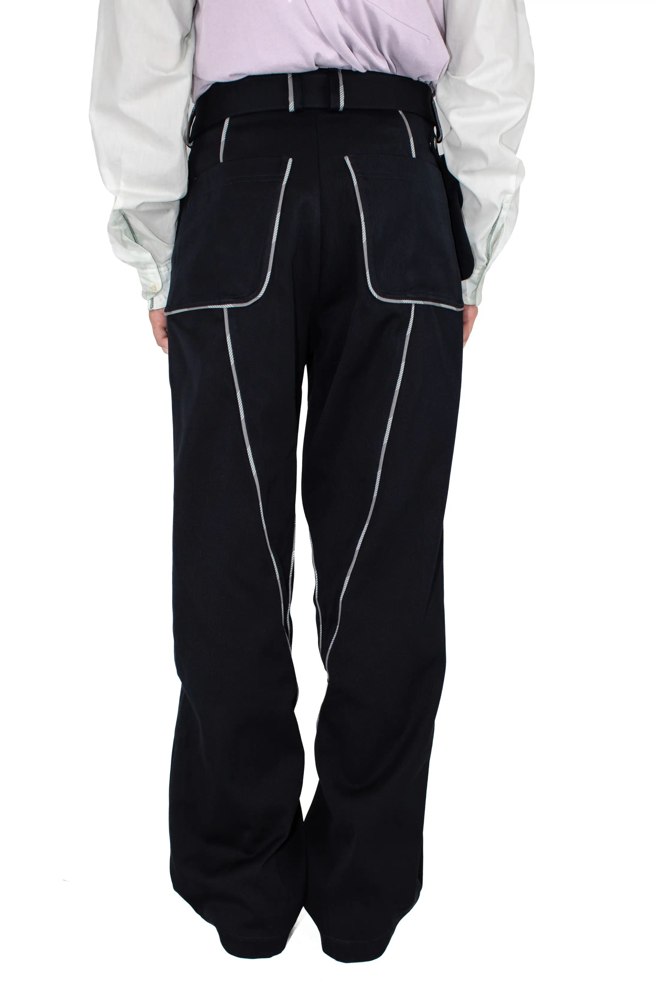 パンツ KIKO KOSTADINOV CHALICE TROUSERS 44 Chalice Trousers with Bag in Black