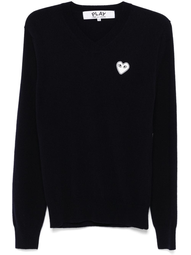 heart-embroidered sweater 1