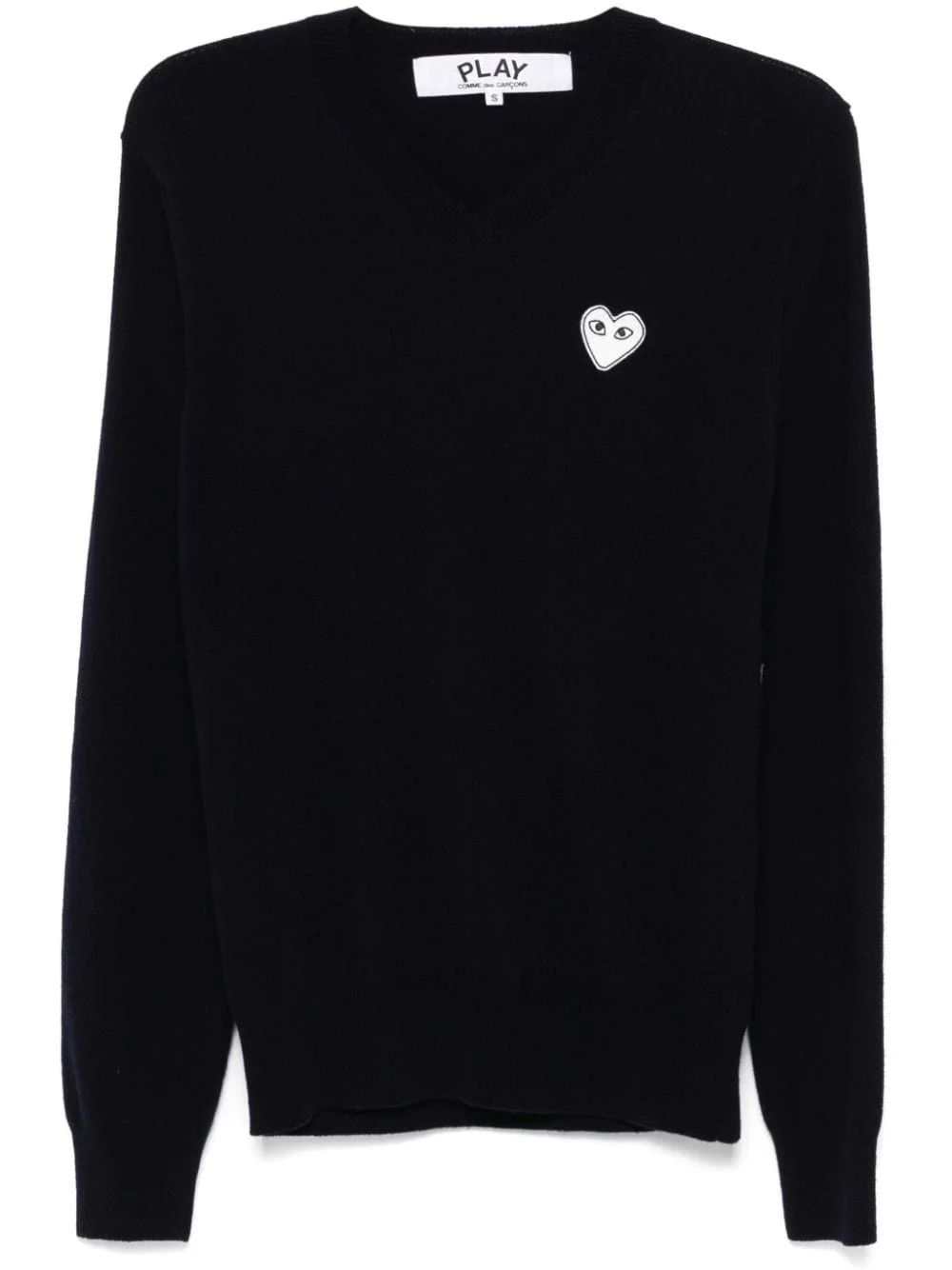 heart-embroidered sweater - 1