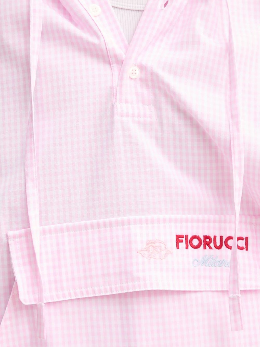 gingham hoodie - 5