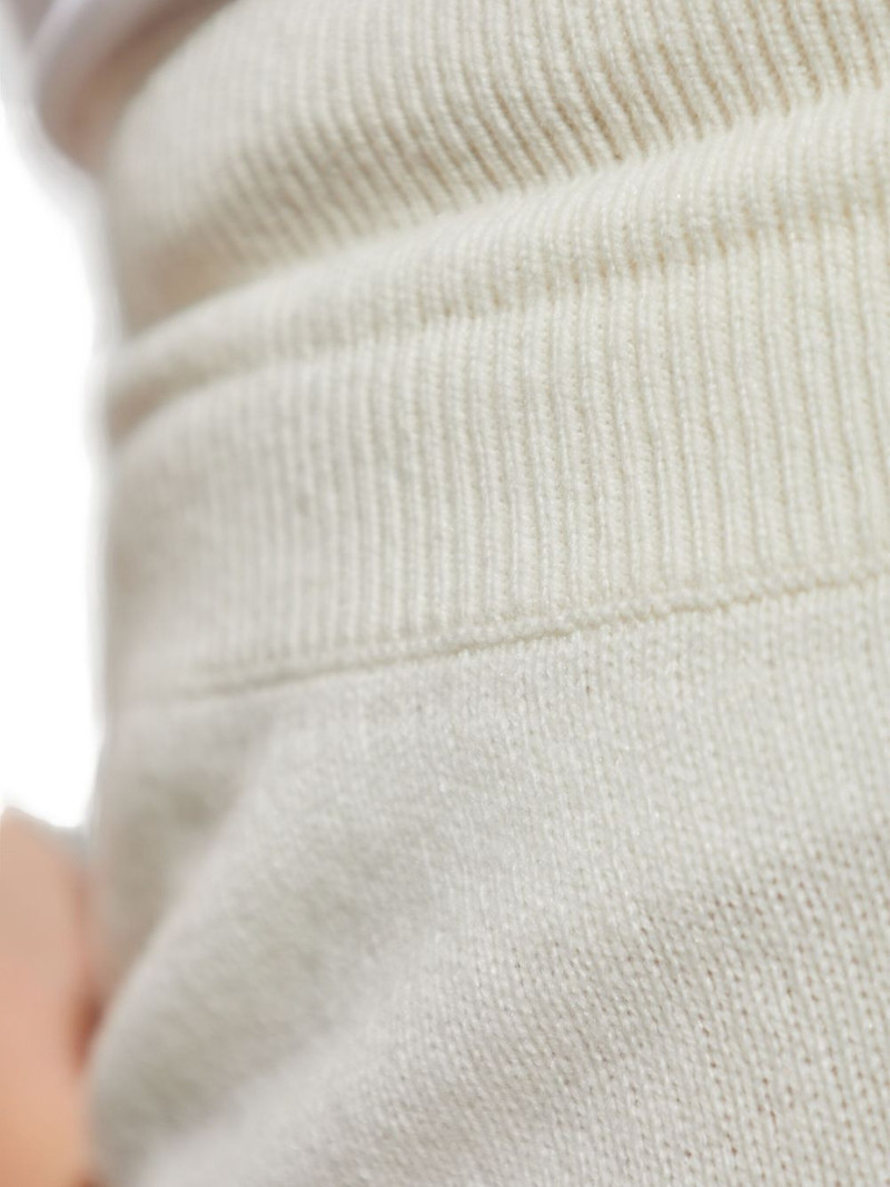 ribbed-knit drawstring trousers 5