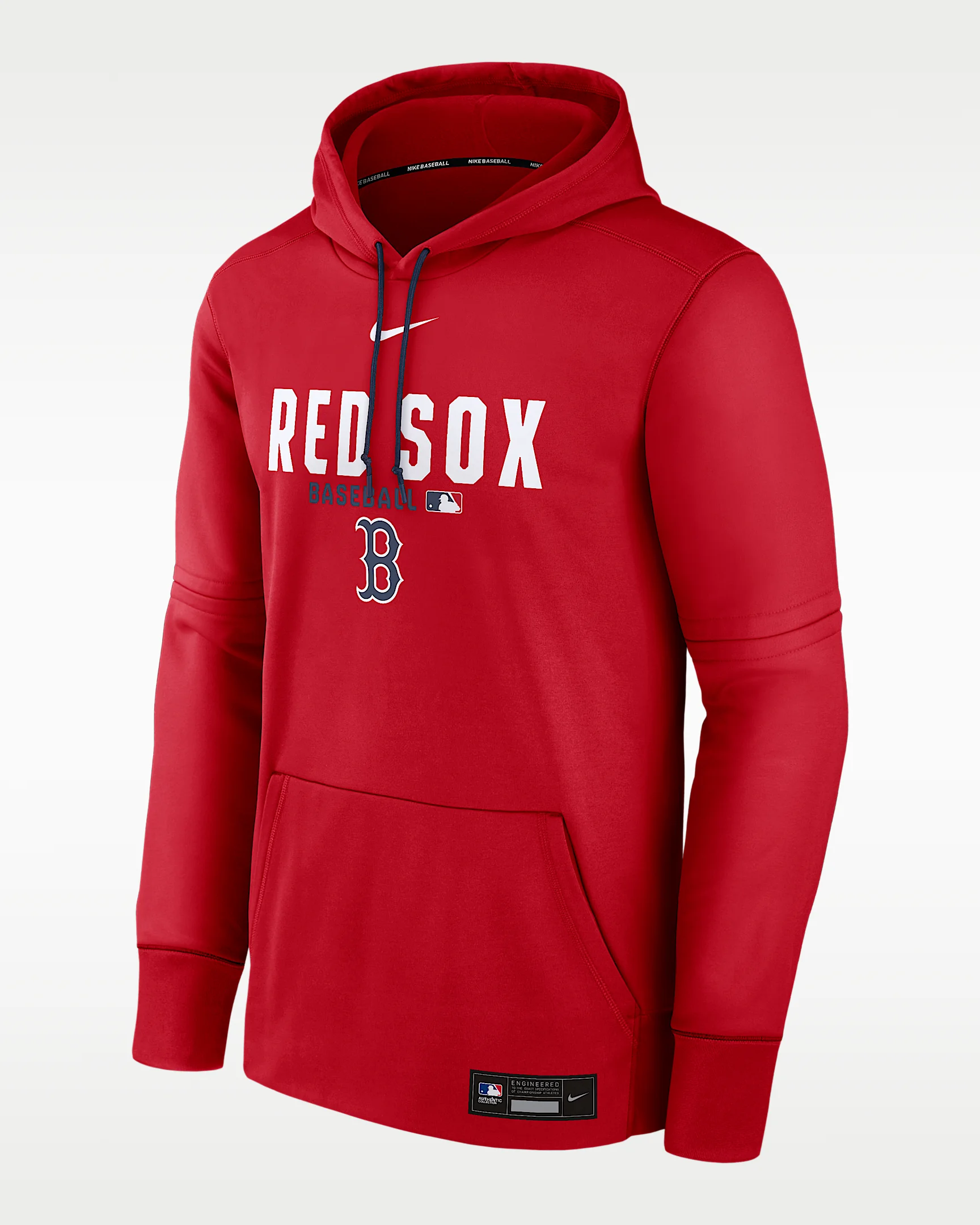 Boston Red Sox Authentic Collection Men's Nike Therma MLB Pullover Hoodie - 1