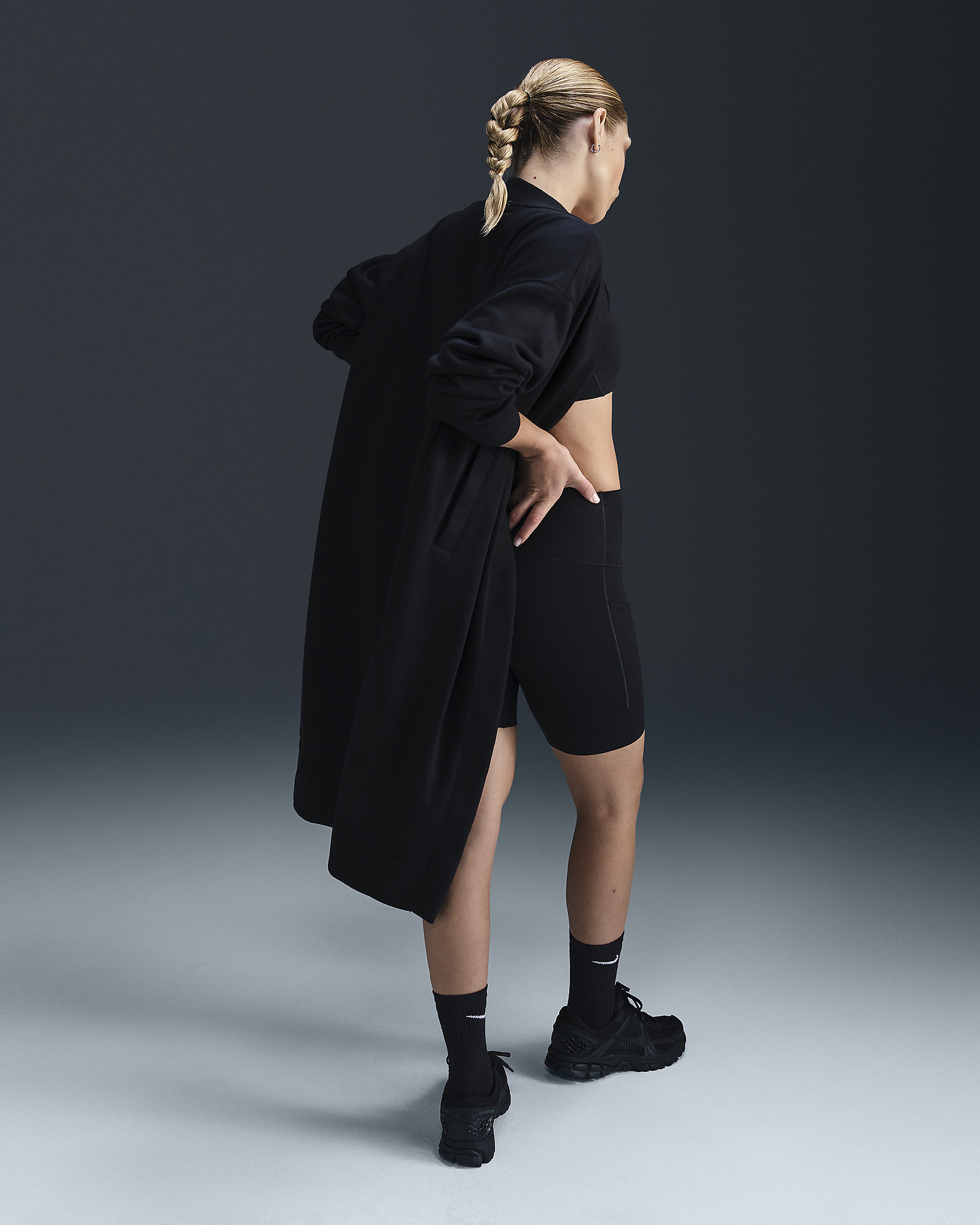 Nike Sportswear Phoenix Fleece Women's Oversized Long Cardigan - 4
