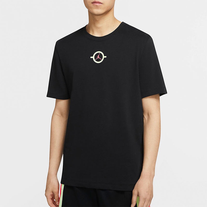 Air Jordan Graffiti Basketball Sports Short Sleeve Black CW7087-010 - 3