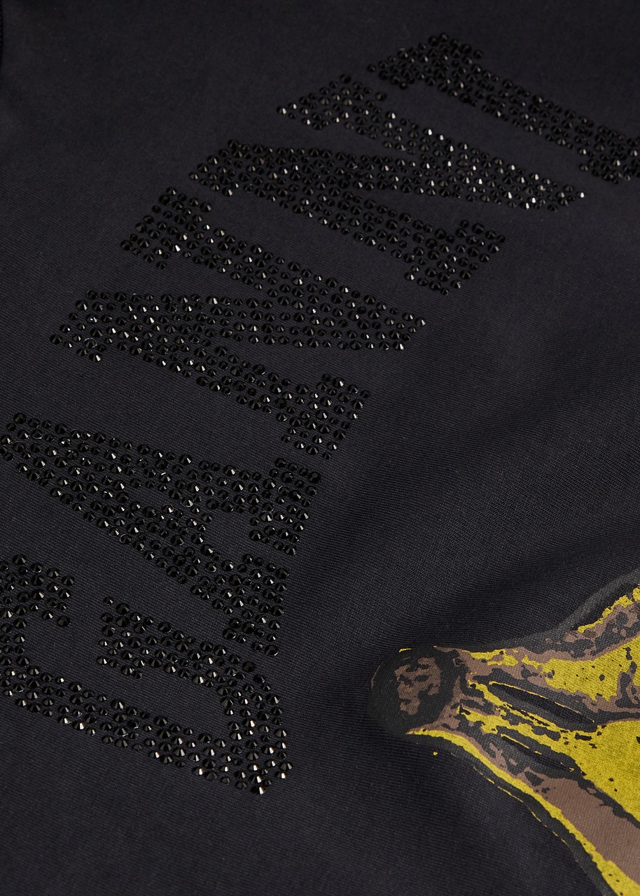 Ganni Banana-print Logo Cotton T-shirt - 5