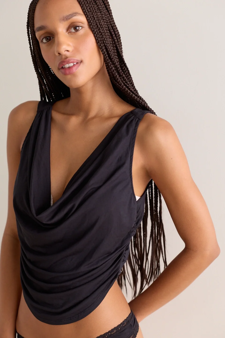 We’re Going Out Cowl-Neck Cami - 1