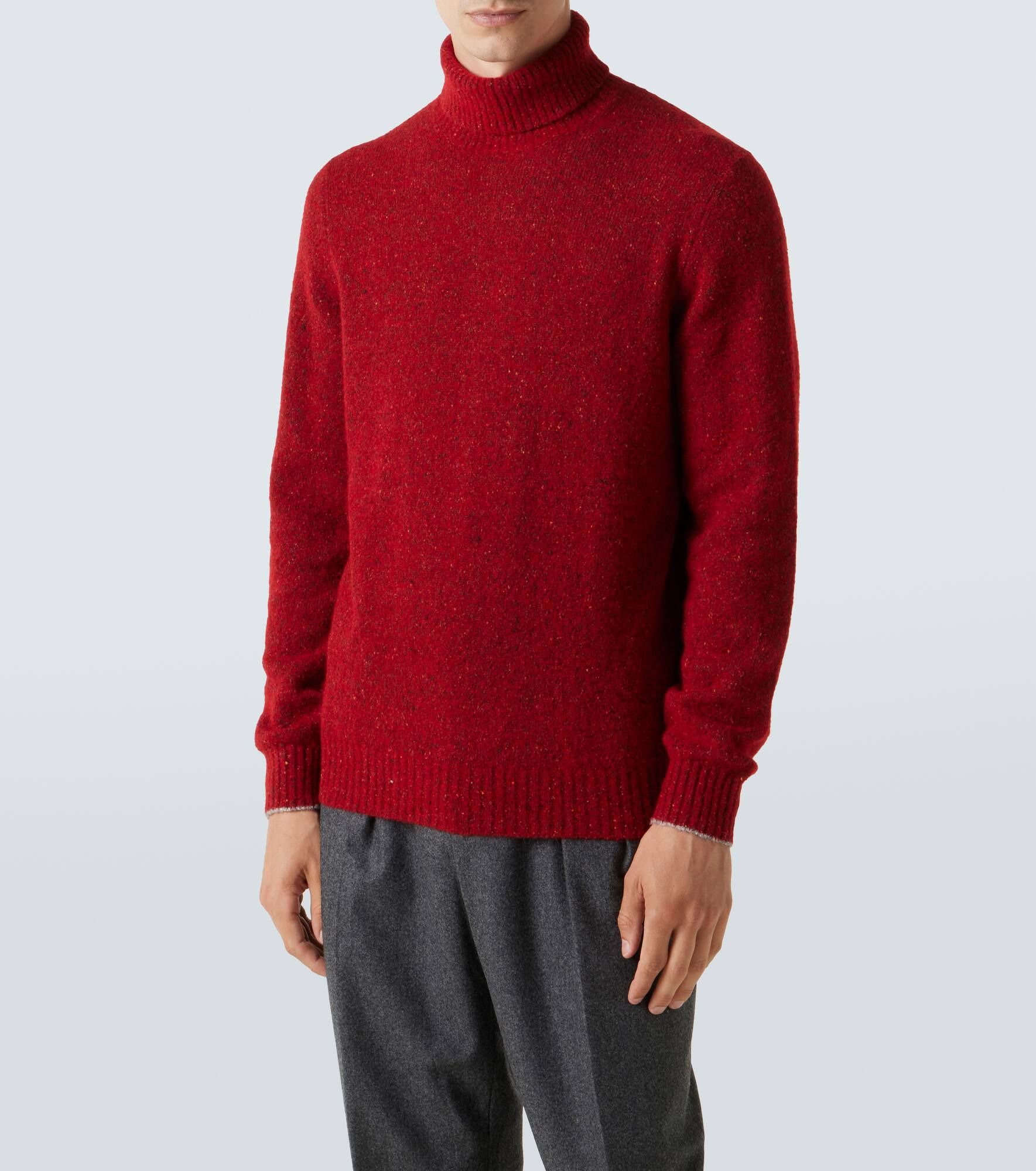 Alpaca wool, silk, and cotton-blend sweater - 3