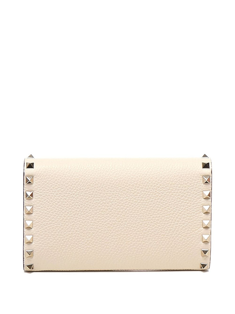 Valentino studded leather wallet outlook