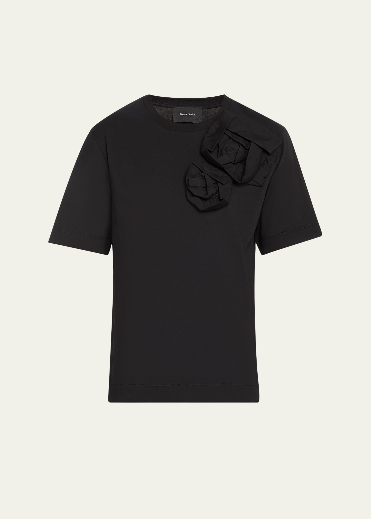 Pressed Rose Applique Short-Sleeve Boy T-Shirt - 1