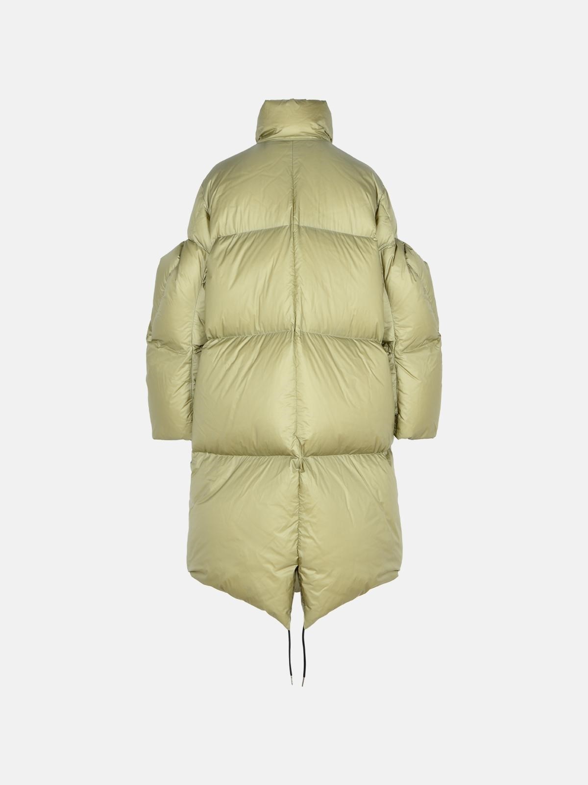 'PADDED' GREEN NYLON PARKA - 3