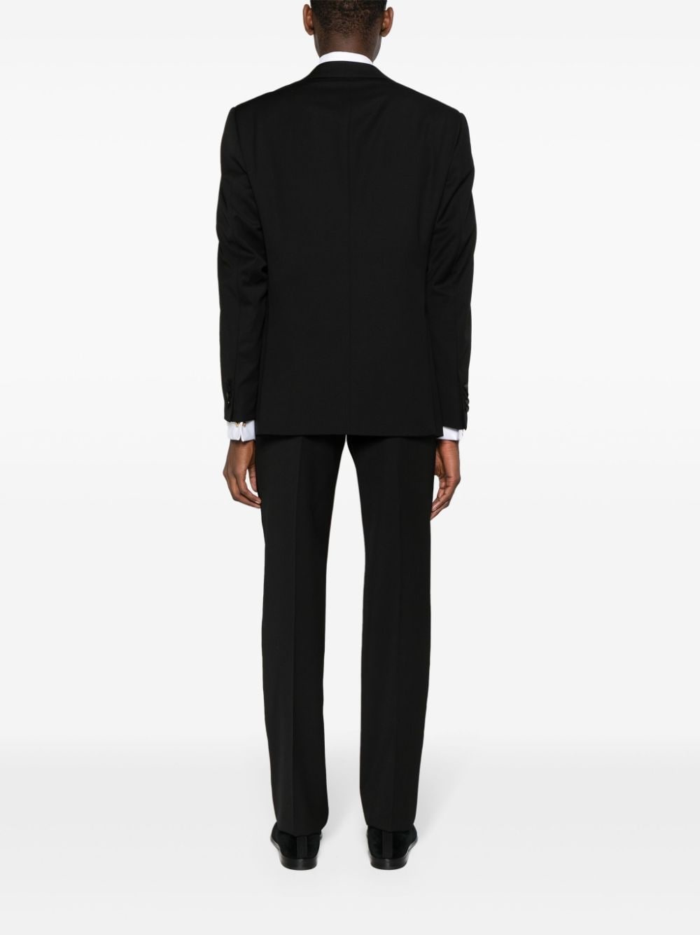 single-breasted virgin wool suit - 4