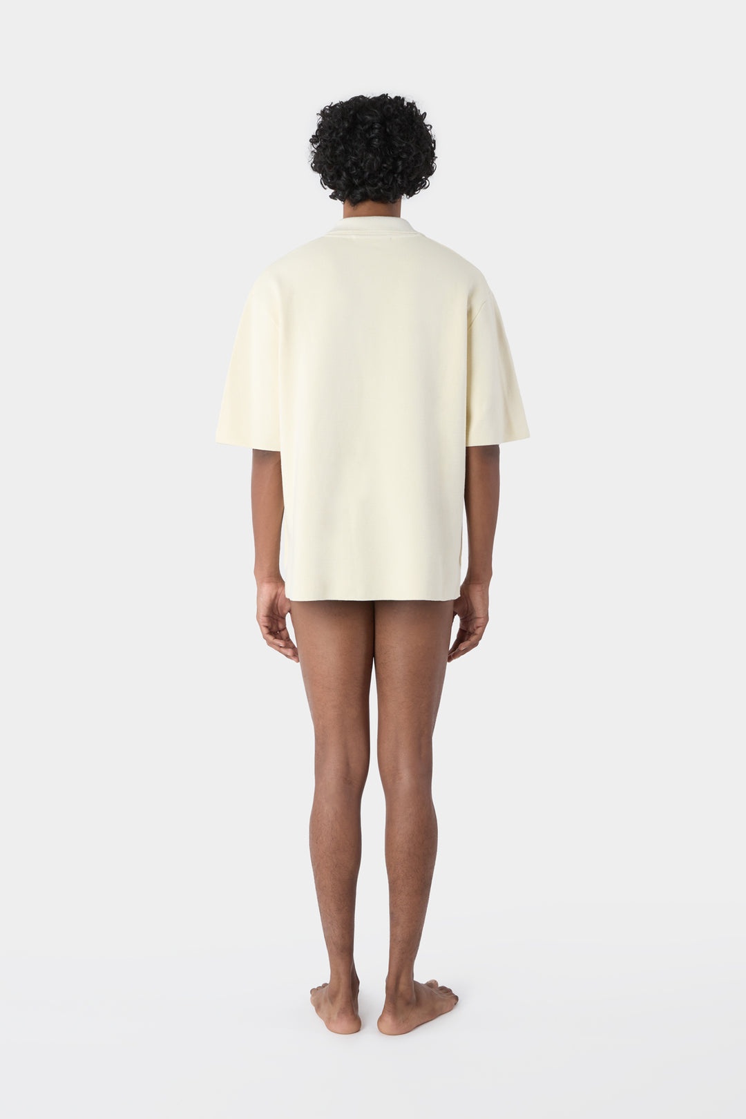KNITTED POLO / cream - 6