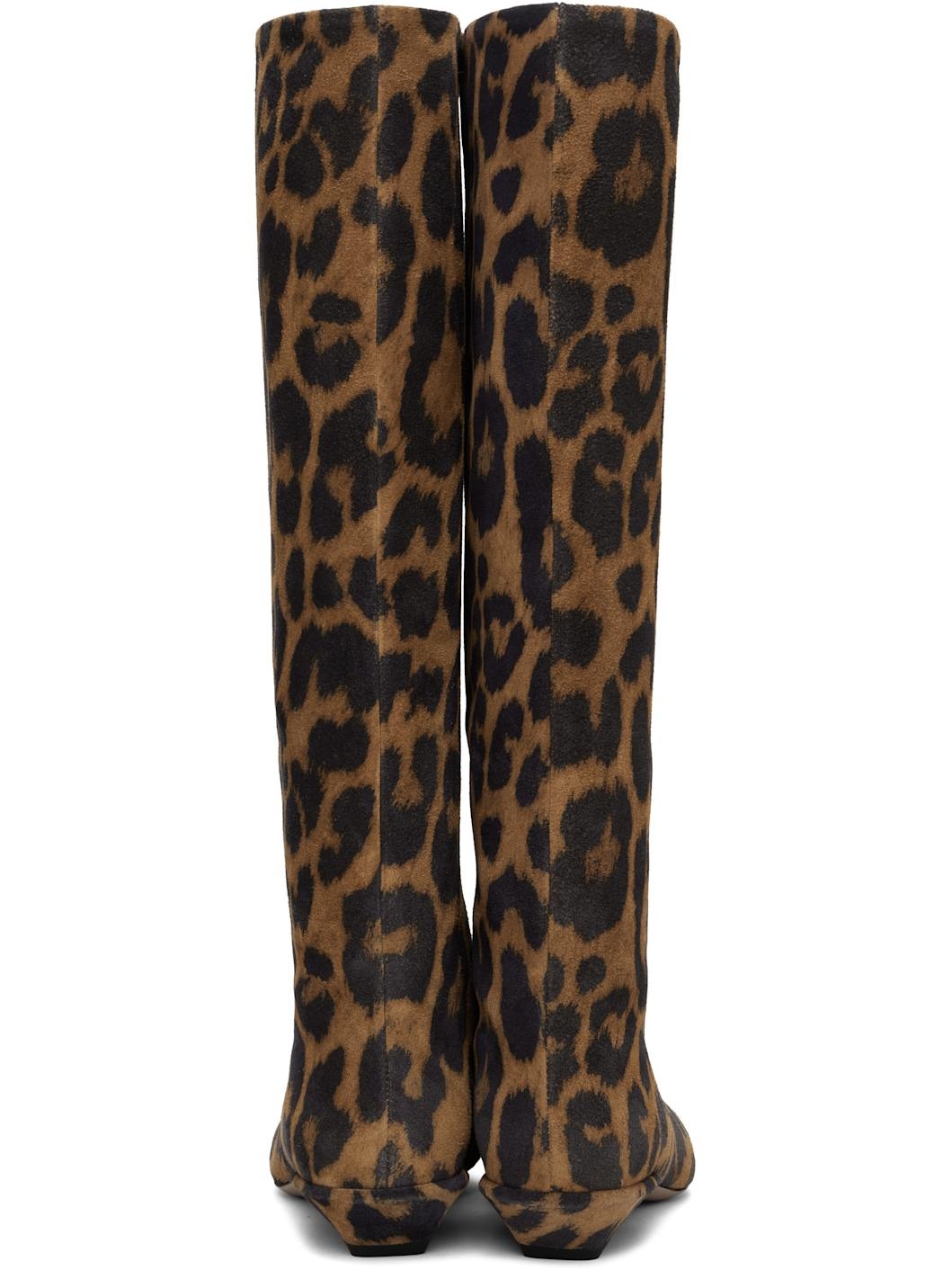 Tan & Black Bettina 25 Tall Boots - 2