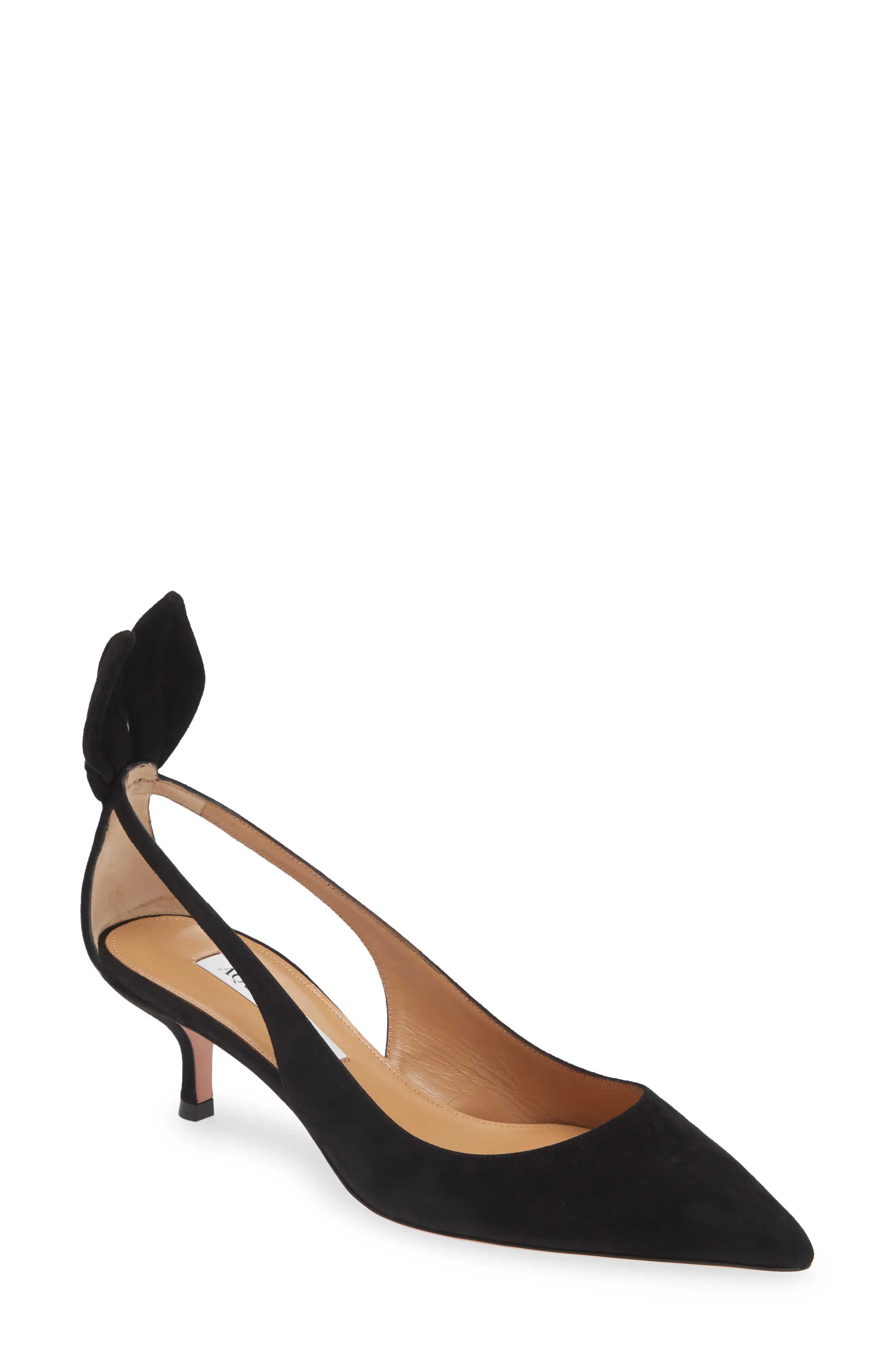 Bow Tie Pointed Toe Pump - 1