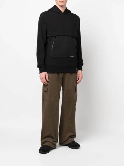 C.P. Company mesh panel cotton hoodie outlook