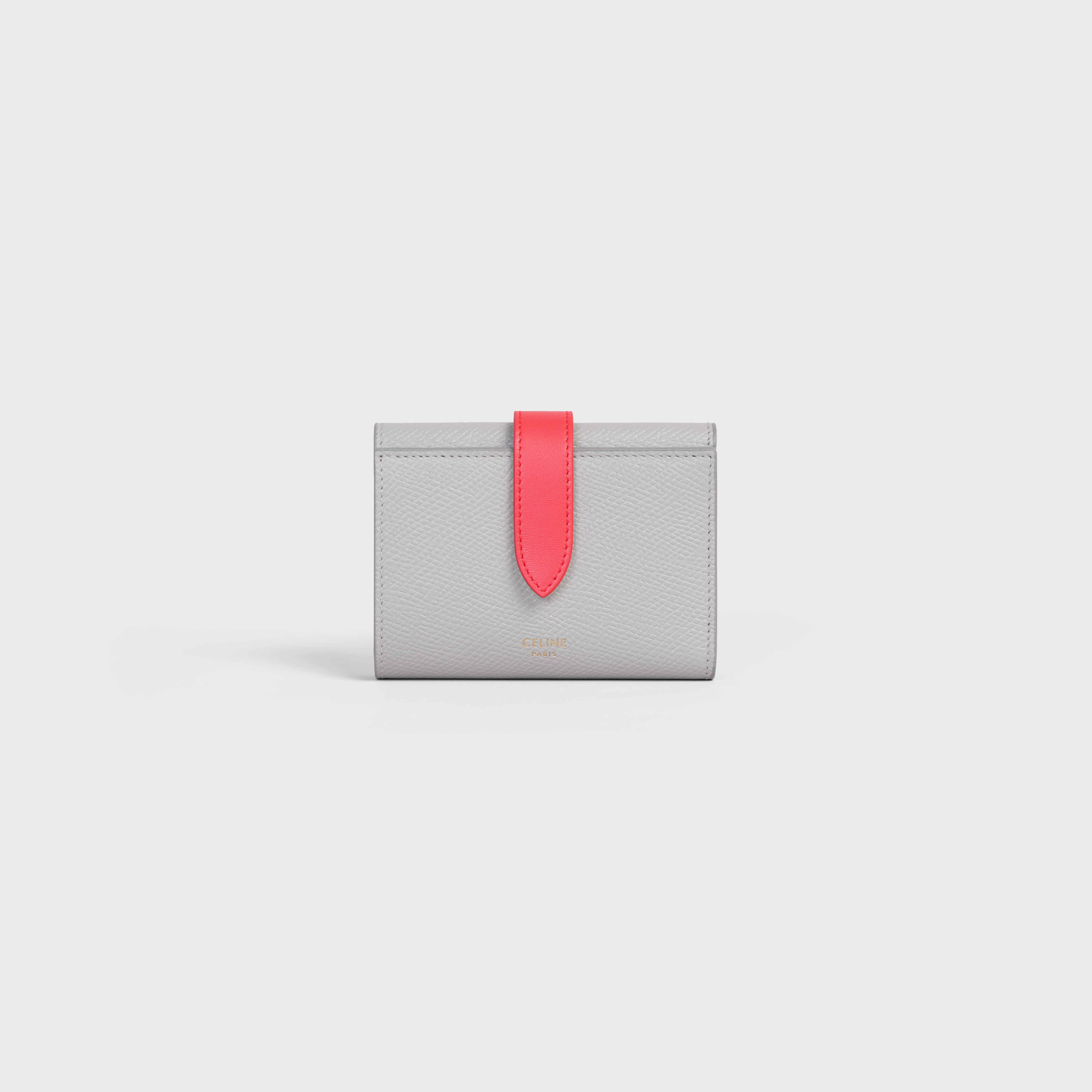Fine Strap Wallet in Bicolour Grained Calfskin 1