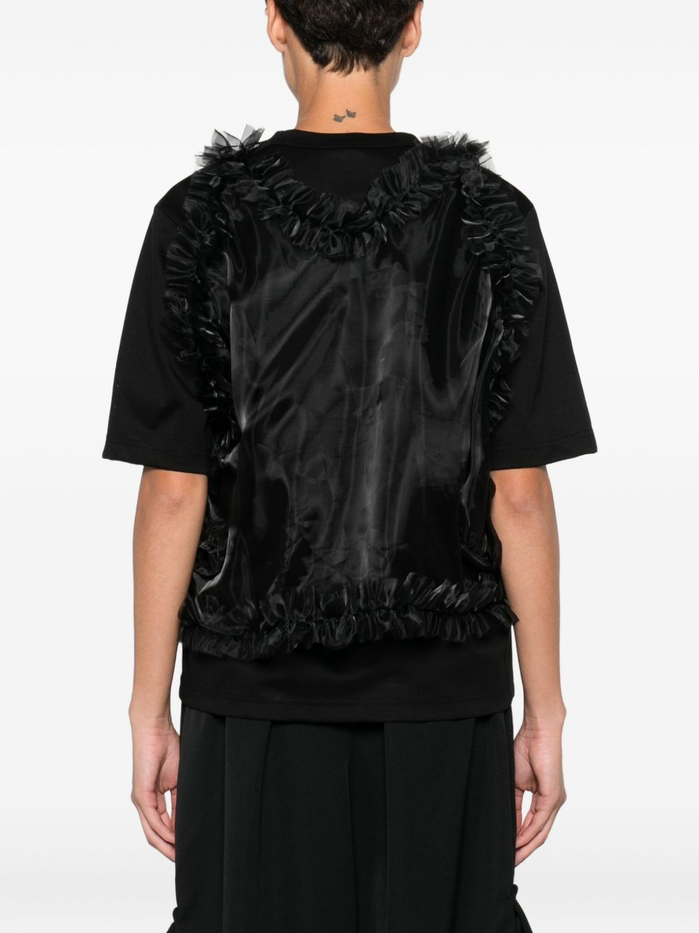 ruffled overlay top - 4